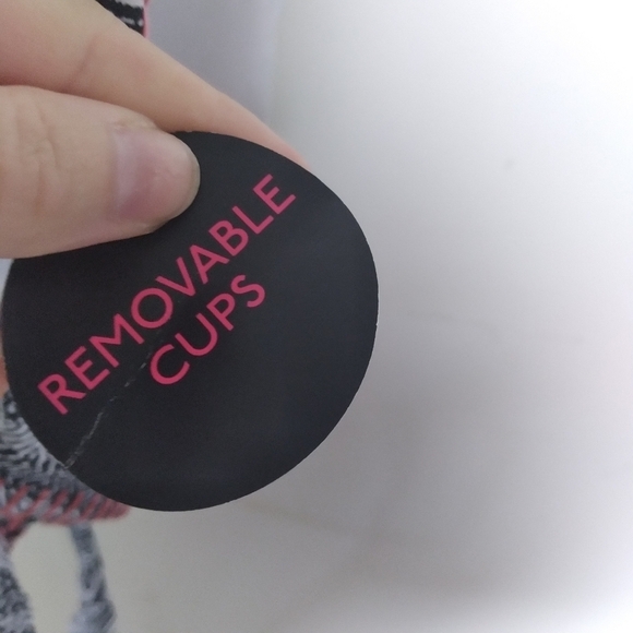 No Boundaries Black and White Embroidered Boho Tankini Top Size 1X - Picture 9 of 12